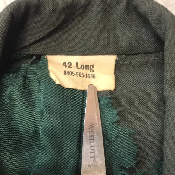 👨✈️Vintage Vietnam War Era Military Issued DSA Class 3 Suit Jacket, Size 42L - Picture 5 of 16